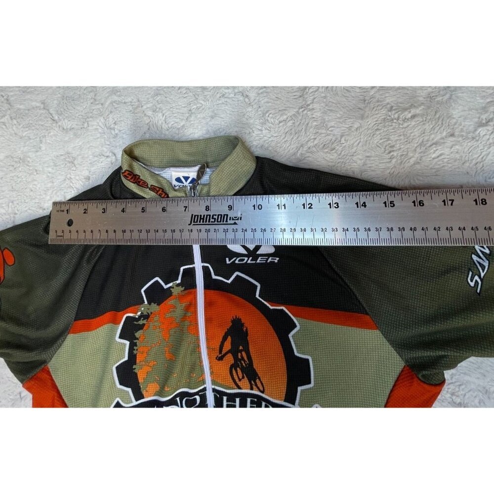 Voler Men Medium Race Raglan Zip Up Short Sleeve Another Bike Shop Cycling Shirt - Picture 3 of 10
